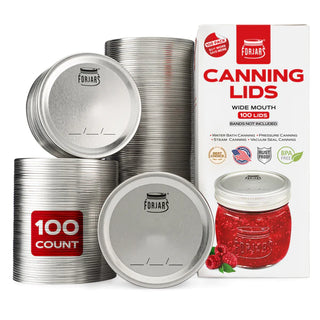 Canning Lids - 100 pack (Bands not included) by ForJars