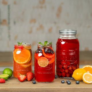 FORJARS Premium Mason Jars – 32 oz (12-Pack)