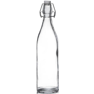 Square Glass Swing Top Bottle