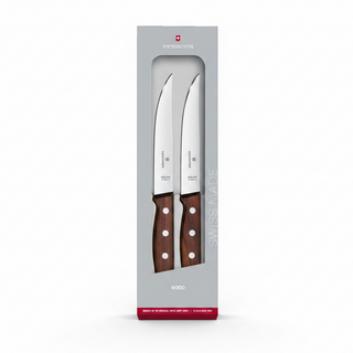 Victorinox Wood Steak Knife Set, 2 pieces - 14 cm