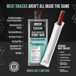 Sea Salt & Black Pepper Beef Jerky Bars