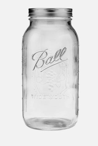 Clear Wide-Mouth 1.9 Litre Ball Mason Jar