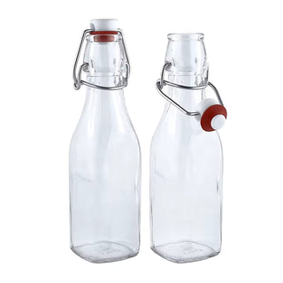 250ml Square Glass Swing Top Bottle
