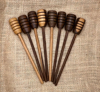 Wood Honey Dippers (Handcrafted in Colombia)