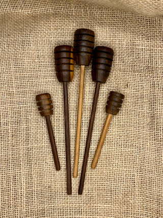 Wood Honey Dippers (Handcrafted in Colombia)