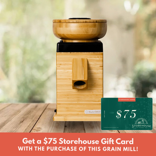 NutriMill Harvest Grain Mill + $75 Storehouse Gift Card!