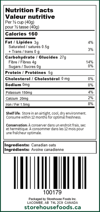 Old-Fashioned Rolled Oats