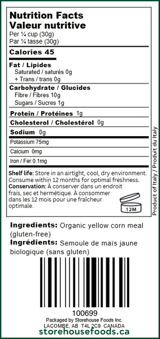 Organic Cornmeal