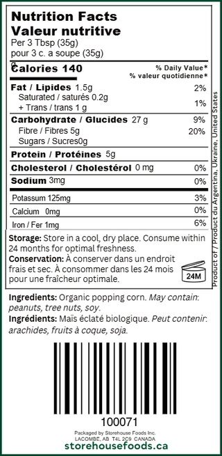 Organic Popcorn