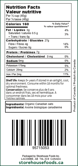 Organic Whole Oat Groats
