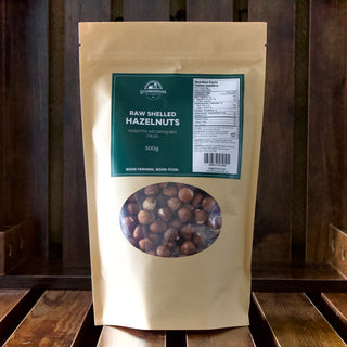 Raw Shelled Hazelnuts - 500g