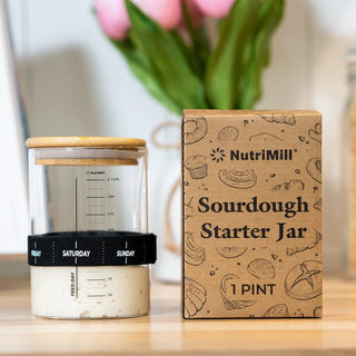 NutriMill Sourdough Starter Jar-1 pint
