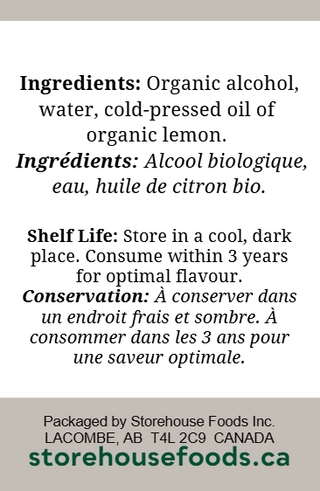 Pure Organic Lemon Extract