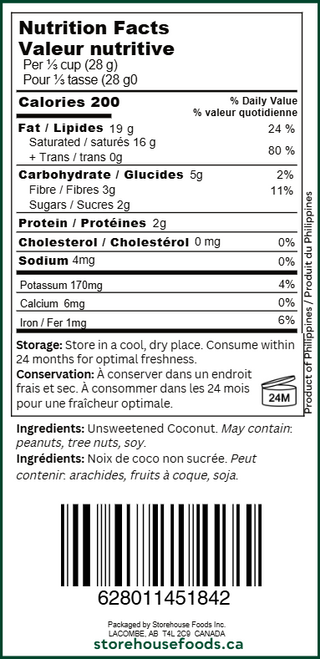 Unsweetened Ribbon Coconut Chips