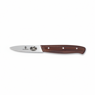 Victorinox Rosewood Serrated Spear Point Blade Paring Knife - 8 cm