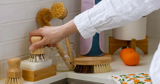 Hard Bristle Pot Brush