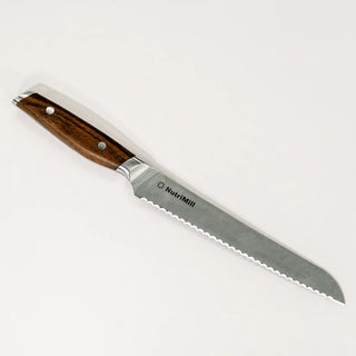 NutriMIll 8" Bread Knife with Walnut Handle