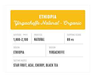Ethiopia Yirgacheffe Organic Natural