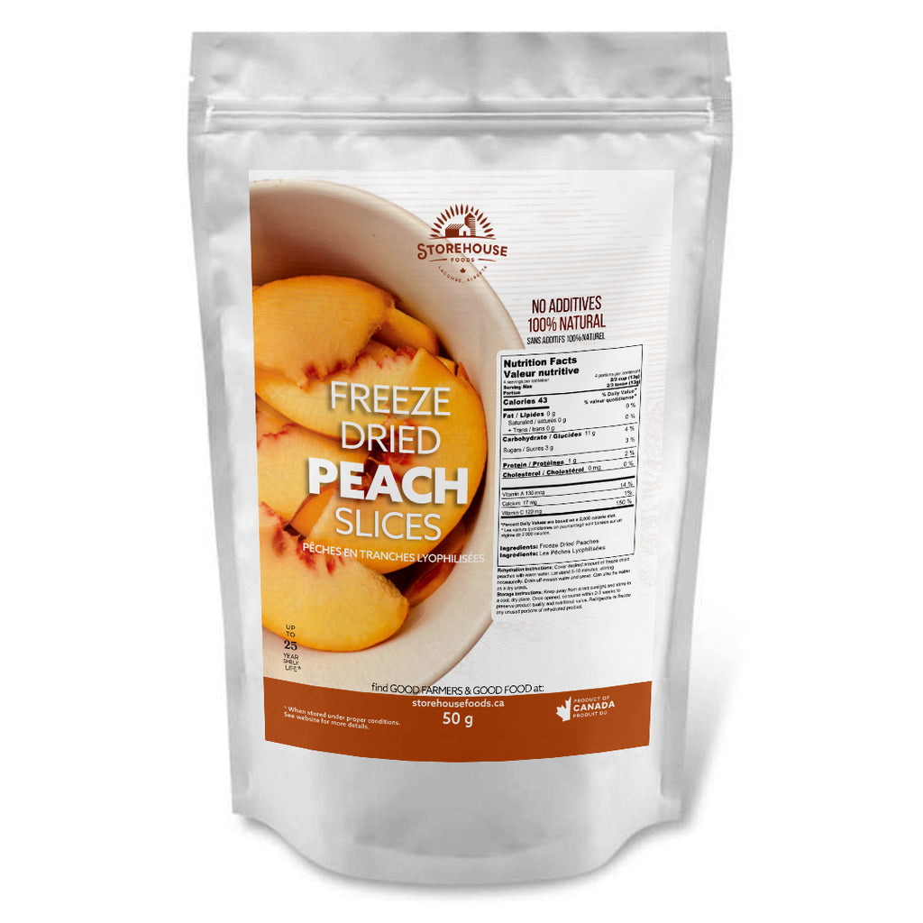 Freeze Dried Organic Peaches | Snack Healthier – Storehouse Foods