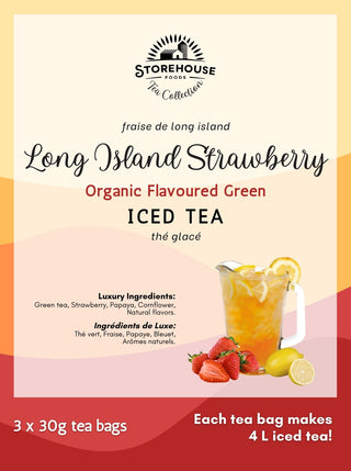 Long Island Strawberry Natural Iced Tea - Organic Flavoured Green Tea