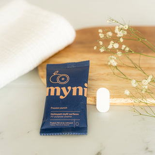 Wheat Straw Bottle 750ml + Cleaner Tablet by MYNI