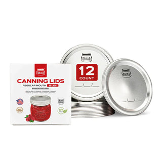 Canning Lids - 12 Pack (Bands not included) by FORJARS