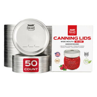 Canning Lids - 50 pack (bands not included) by FORJARS