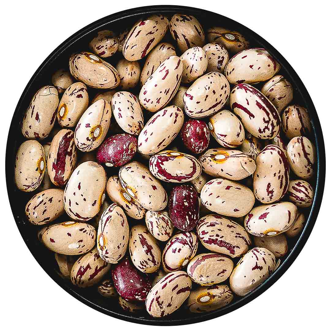 4 Glass Jar Full Mix - Cranberry Beans, Red Split Lentils, Black Turtle Beans & Great White Northern Beans
