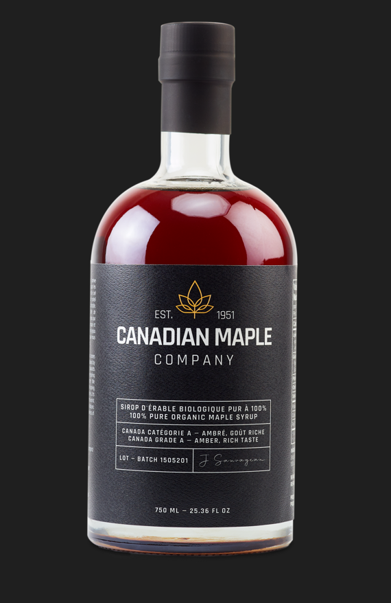 100% Pure Organic Maple Syrup
