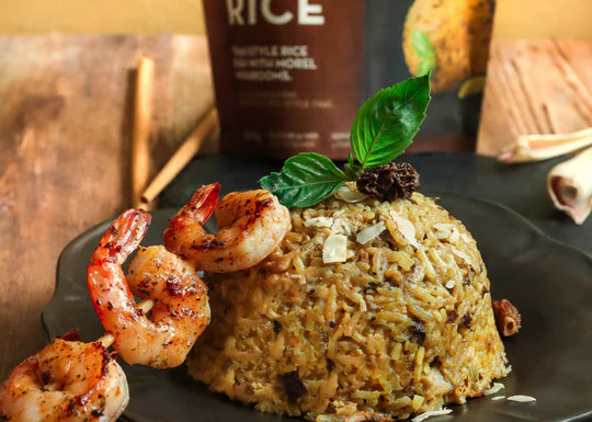 Mushroom Coconut Rice  by Untamed Feast Wild Food